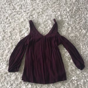 Maroon LA Hearts top